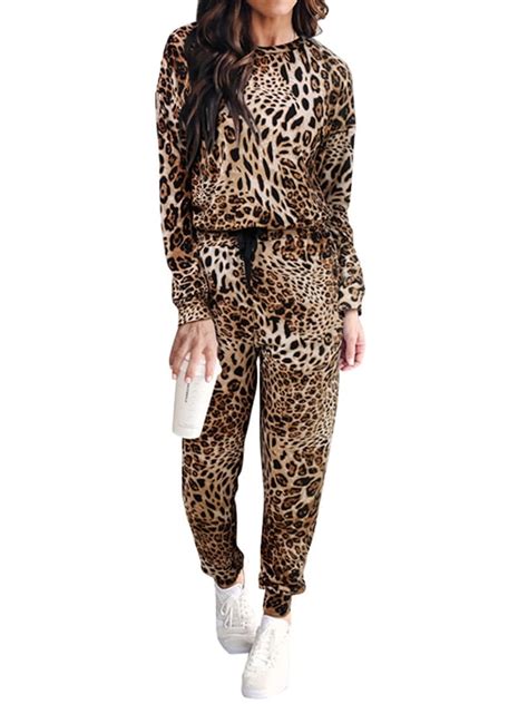 leopard tracksuit women's.